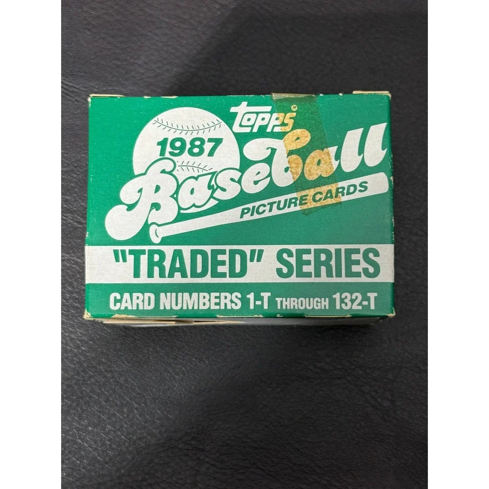 1987 Topps Baseball Traded Series Complete Set 132 Cards Sealed RC Box